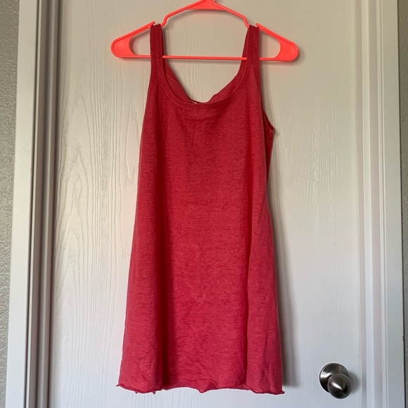 Eileen Fisher Tops - Eileen Fisher Bright Pink 100% Hemp Knit Tank Sz S